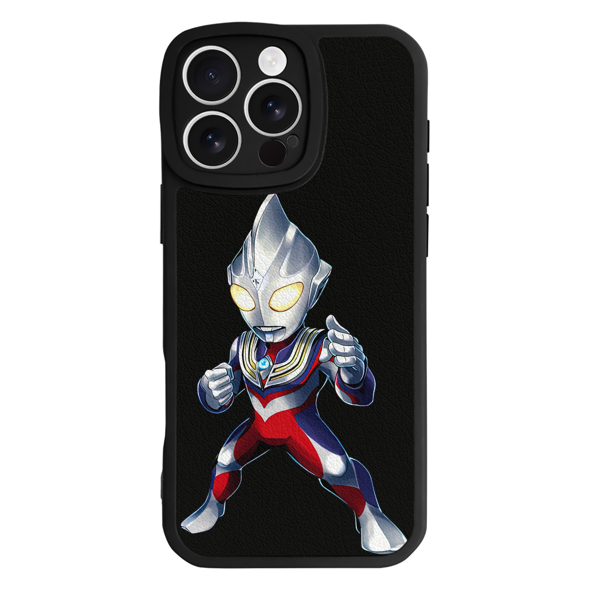（画像用） ウルトラマン Ultraman 【iPhone 16シリーズ対応】シリコンスマホケース（レザー調） 材質：シリコン